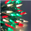 Red/Green/White Frosted Miniature LED String Lights - 50 Lights  BS-12700